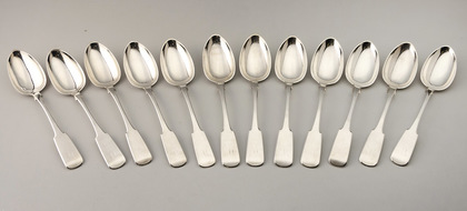 Scottish Provincial Aberdeen Sterling Silver Tablespoons (Set of 12) - Rettie & Son